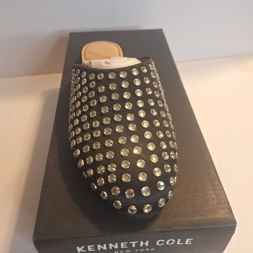New Kenneth Cole New York Studded Rhinestone Black Women's Shoes. Size 7